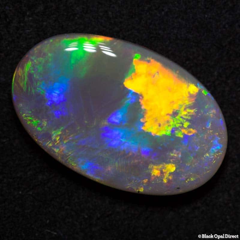 4.17 ct semi black opal 16x10x3.5mm