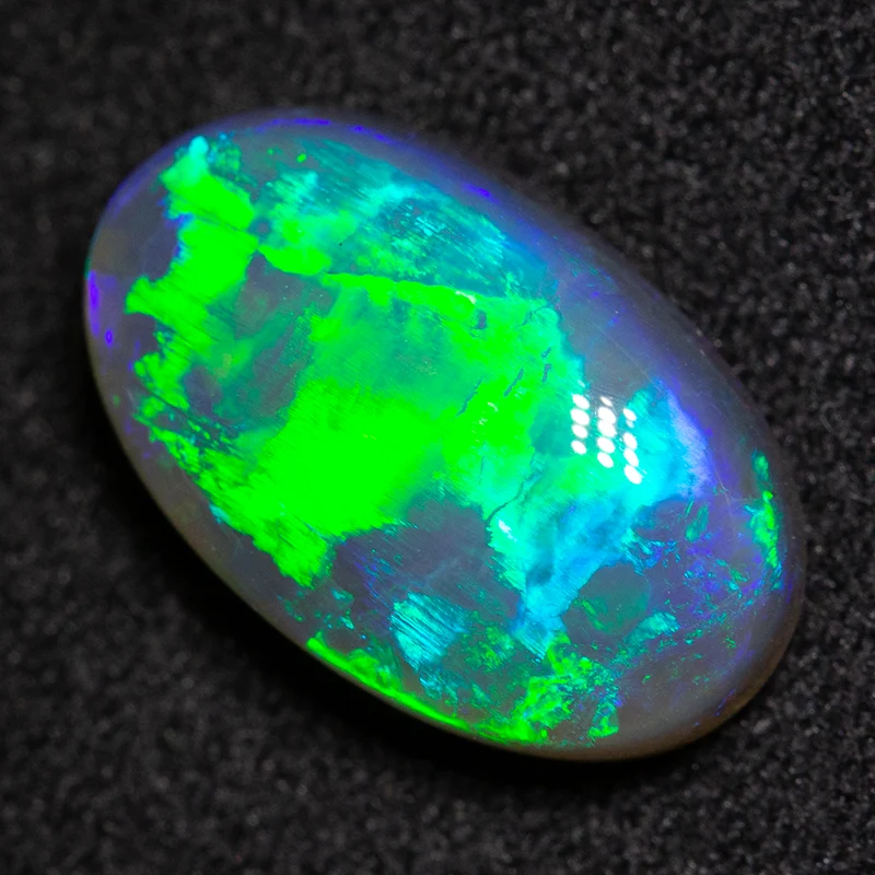 4.58 ct gem black opal 14.1x8.6x5.8mm