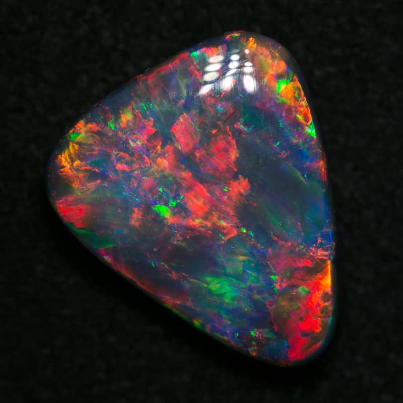 4.91 ct gem black opal for collectors 14x12x5mm