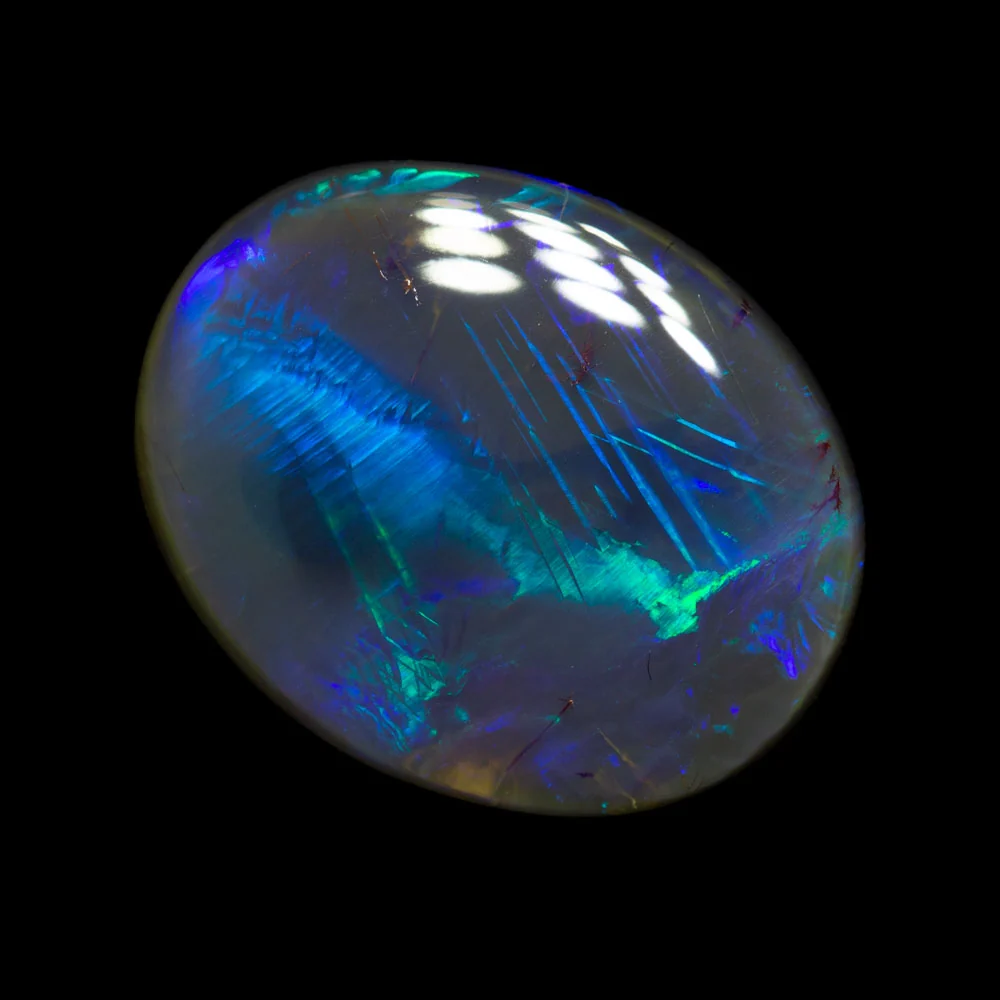 4.99 ct black crystal opal 15.5x12.4x4.1mm - Image 2