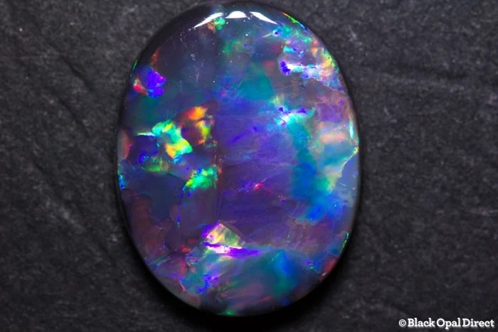 6.03 ct gem black opal 16x13x4mm - Image 7