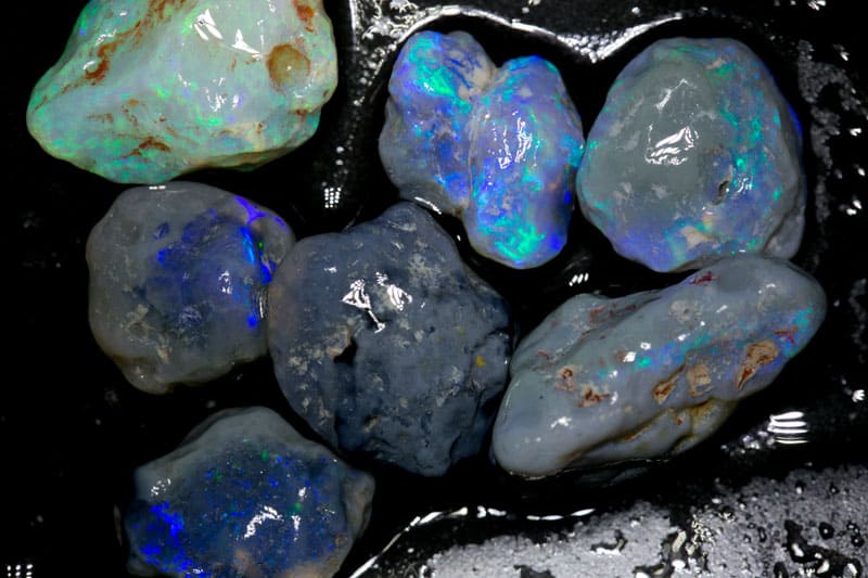 63 ct rough opal parcel 7 pieces