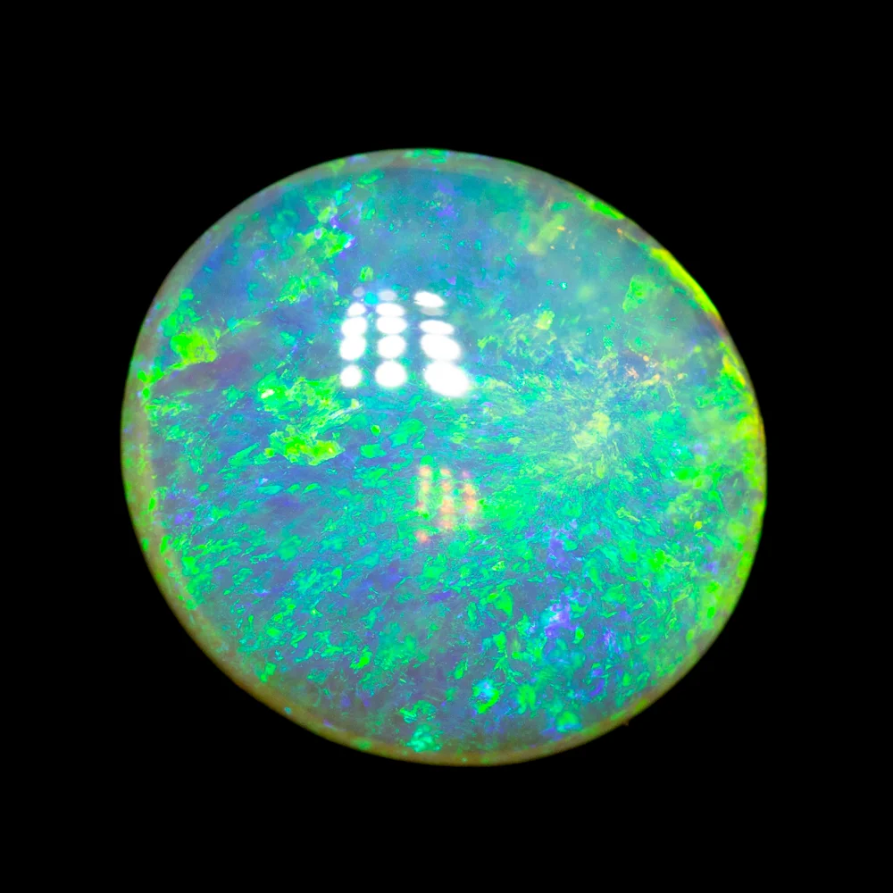 7.75 ct double-sided crystal opal 14.2x13.1x6.7mm