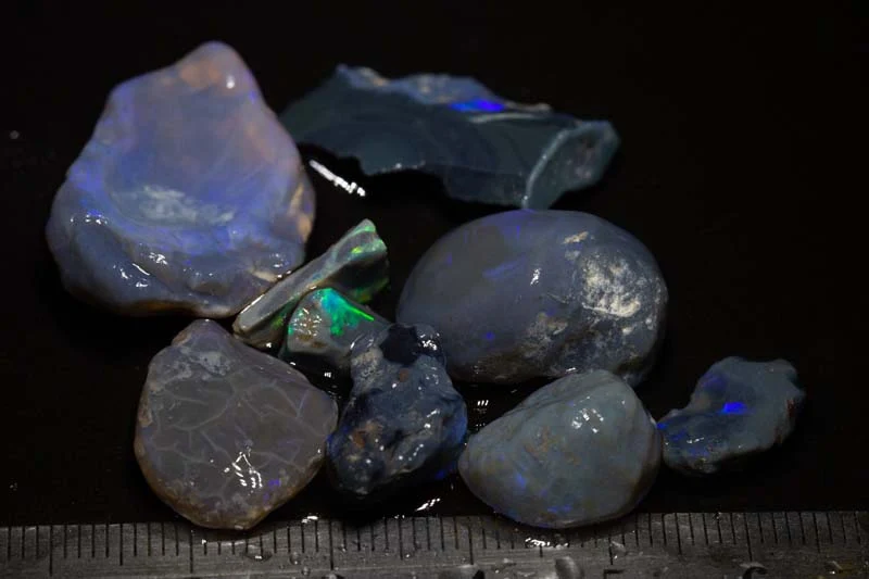 74.82 ct rough opal parcel 9pc