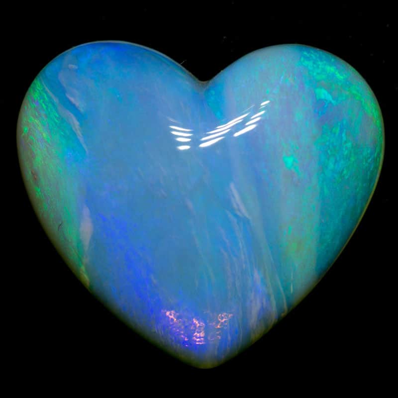 8.21 ct crystal opal heart 17x15.5x5mm