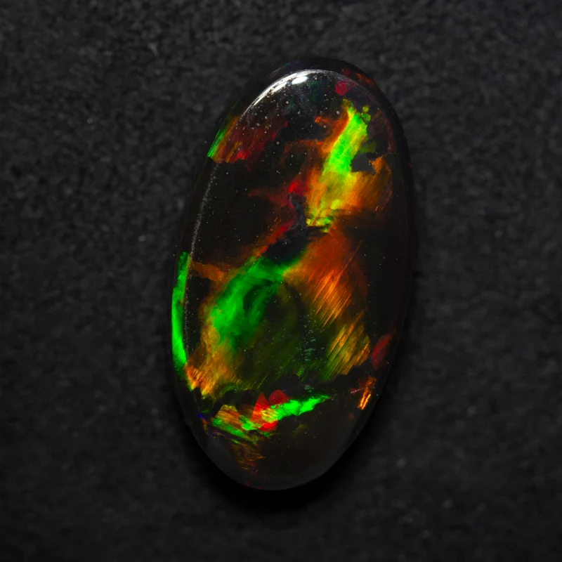 8.31 ct gem black opal 19.3x10.4x5.7mm - Image 3