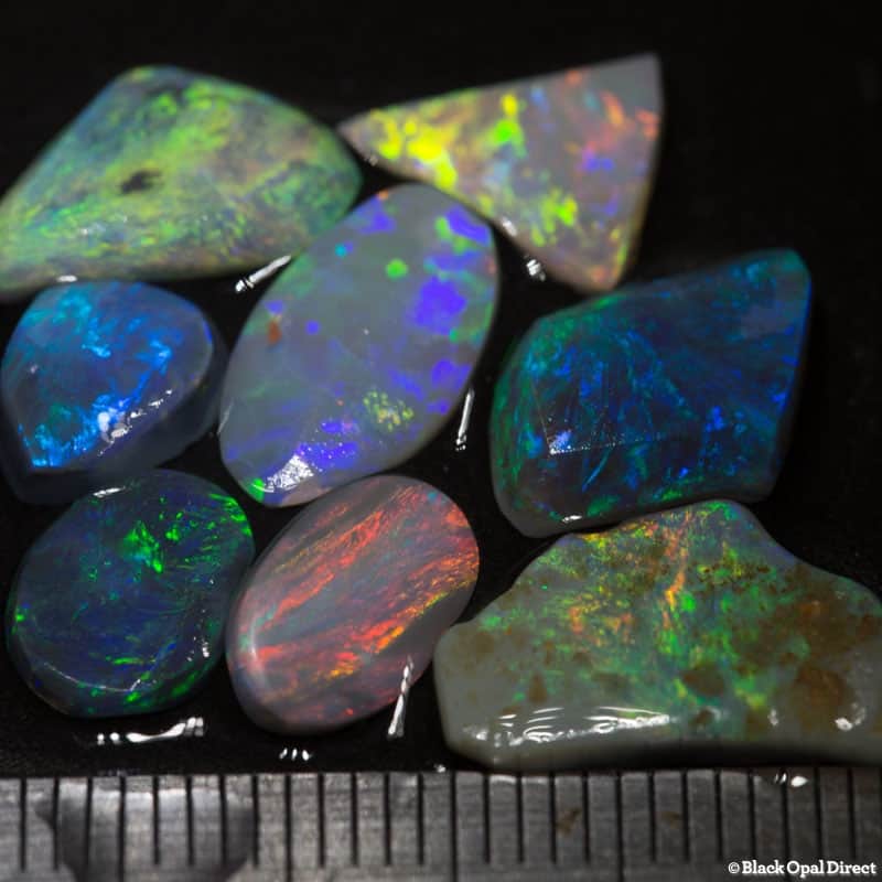 8.59 ct opal rubs 8 pieces
