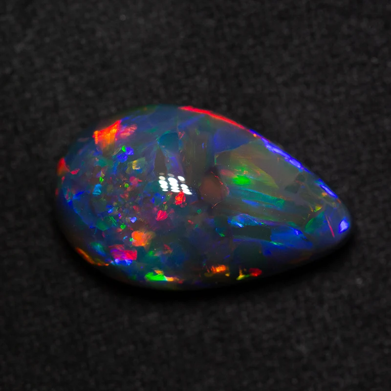 9.44 ct gem black opal 18.6x11.5x7.8mm - Image 3