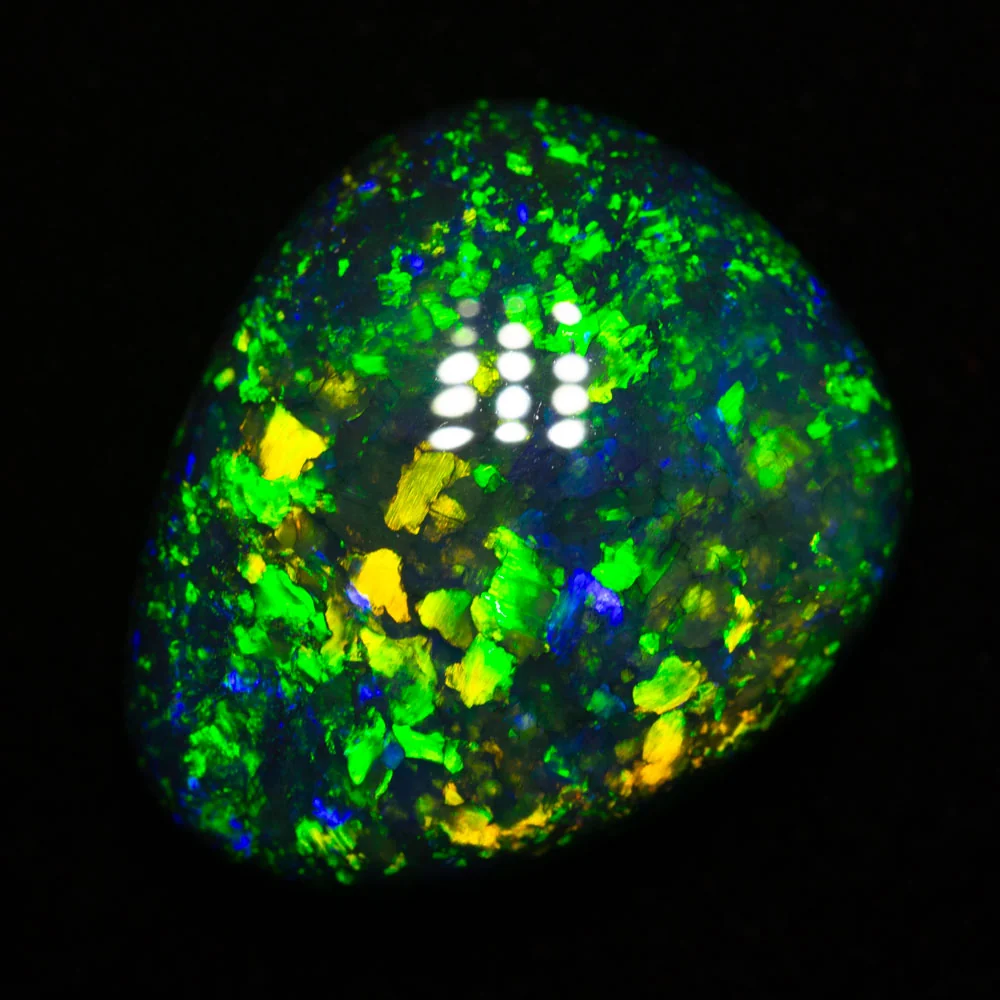9.80 ct gem black opal 16.6x14x6.9mm - Image 2
