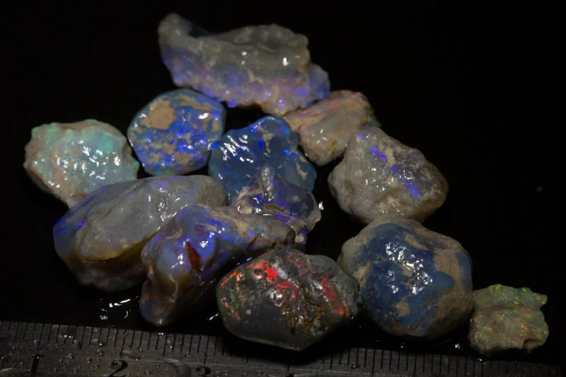 98 ct rough opal parcel 12pc
